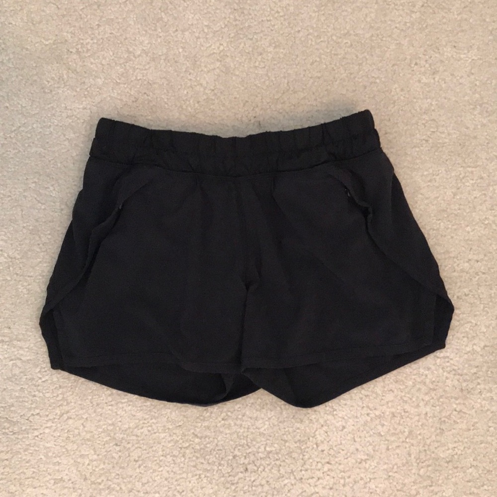 Black athletic shorts